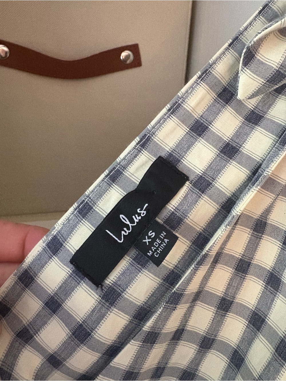 Lulu's Green Gingham Tie-Shoulder Maxi Dress - Picture 3 of 5